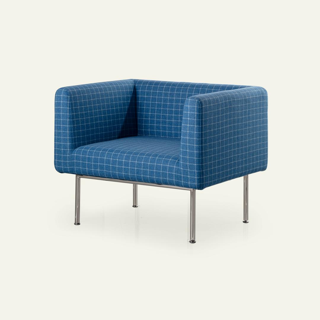 DUBU EASY CHAIR_BLUE CHECK