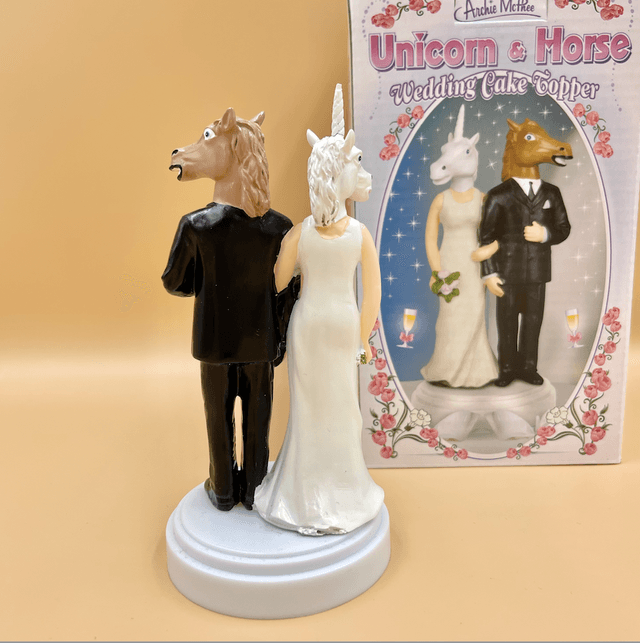 Unicorn & horse Wedding Cake Topper