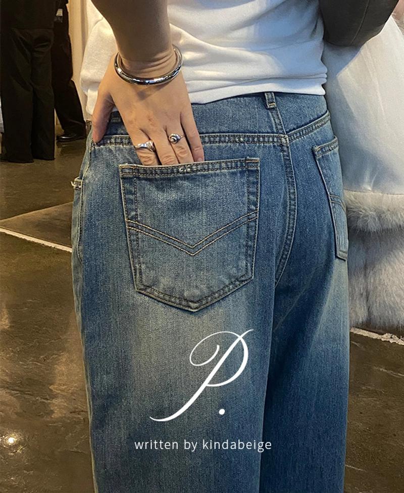 kindabeige - [page] 버로우 스티치 기모 데님 (*숏·베이직·롱/XS-L) (*RING YARN)┃S사이즈, 롱M 10일 소요