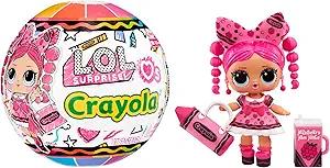 LOL Surprise Loves Crayola Tots - 수집용 인형, 7가지 서프라이즈, 크레용 색상 테마, 한정판 작은 인형, 만 3세 이상 여아용 훌륭한 장난감 선물
