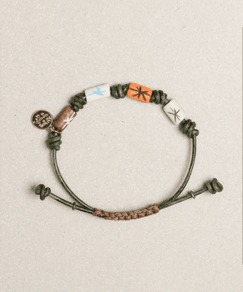 에스닉 썬 팔찌 그린