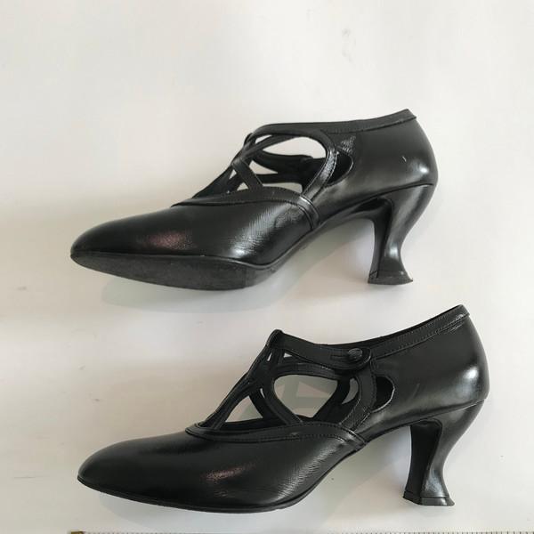 [order base] 1920's dancing shoes - black