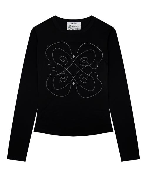 WXT034 루나키후 클레프 언발란스 롱슬리브 (BLACK)