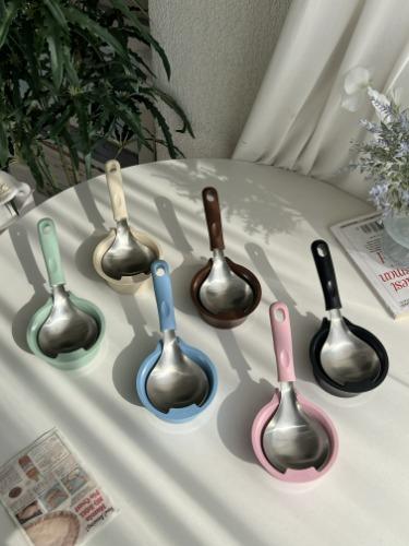 보겐 컬러 미니국자 조리도구받침 멀티요리스푼