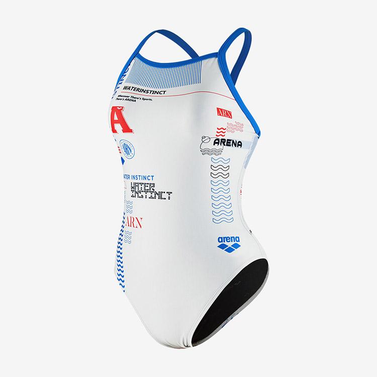 아레나 서킷 드롭백 탄탄이 라이트 베이지 [A3FL1CO22 (LBG) 여자 실내수영복]