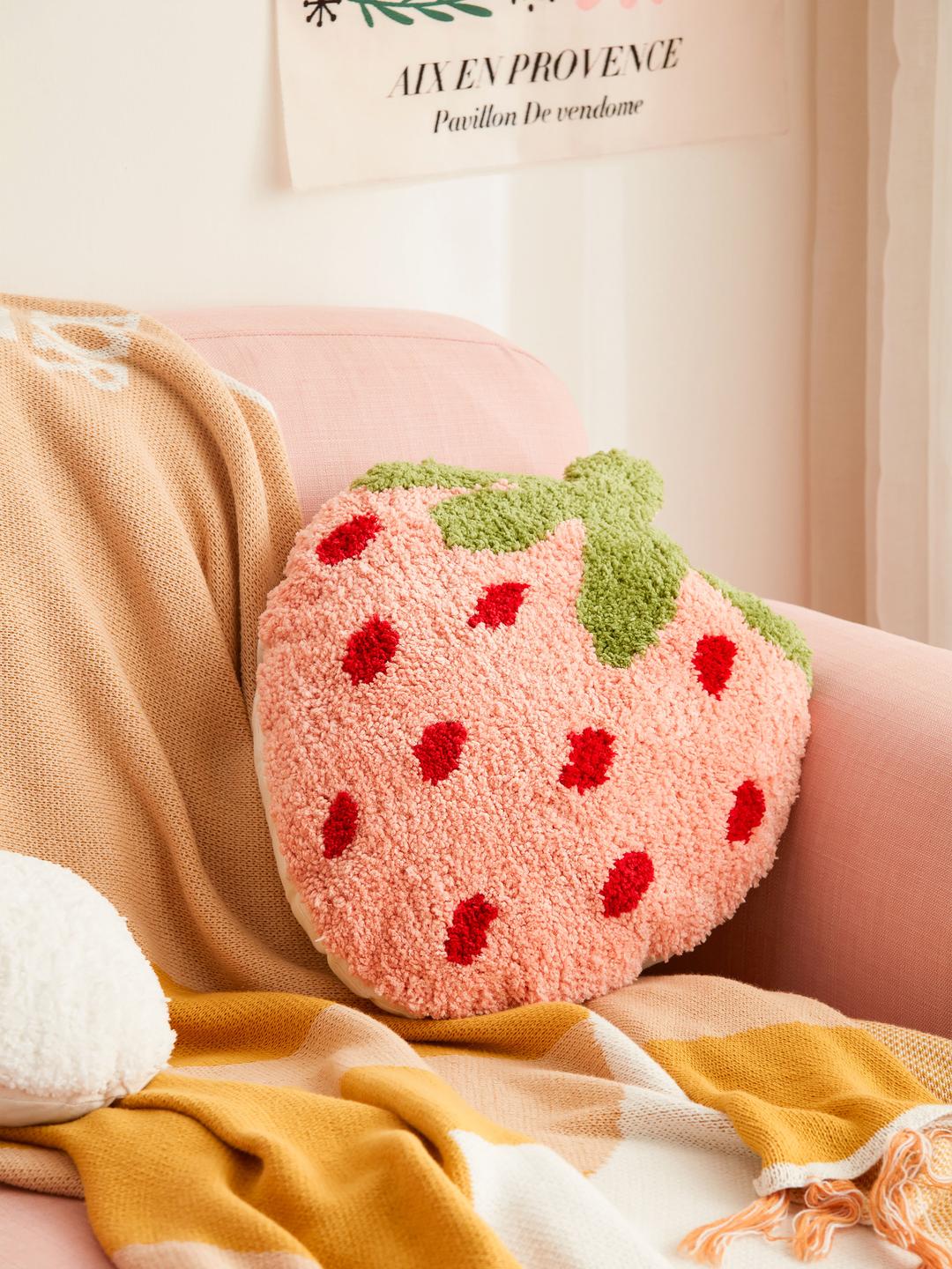Strawberry 담요 베개