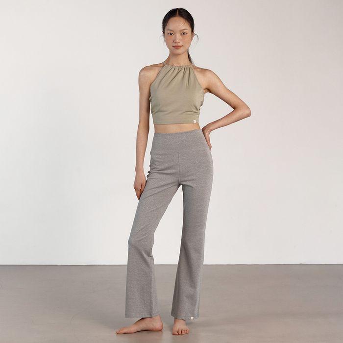 Slim bootcut training pants (Melange)
