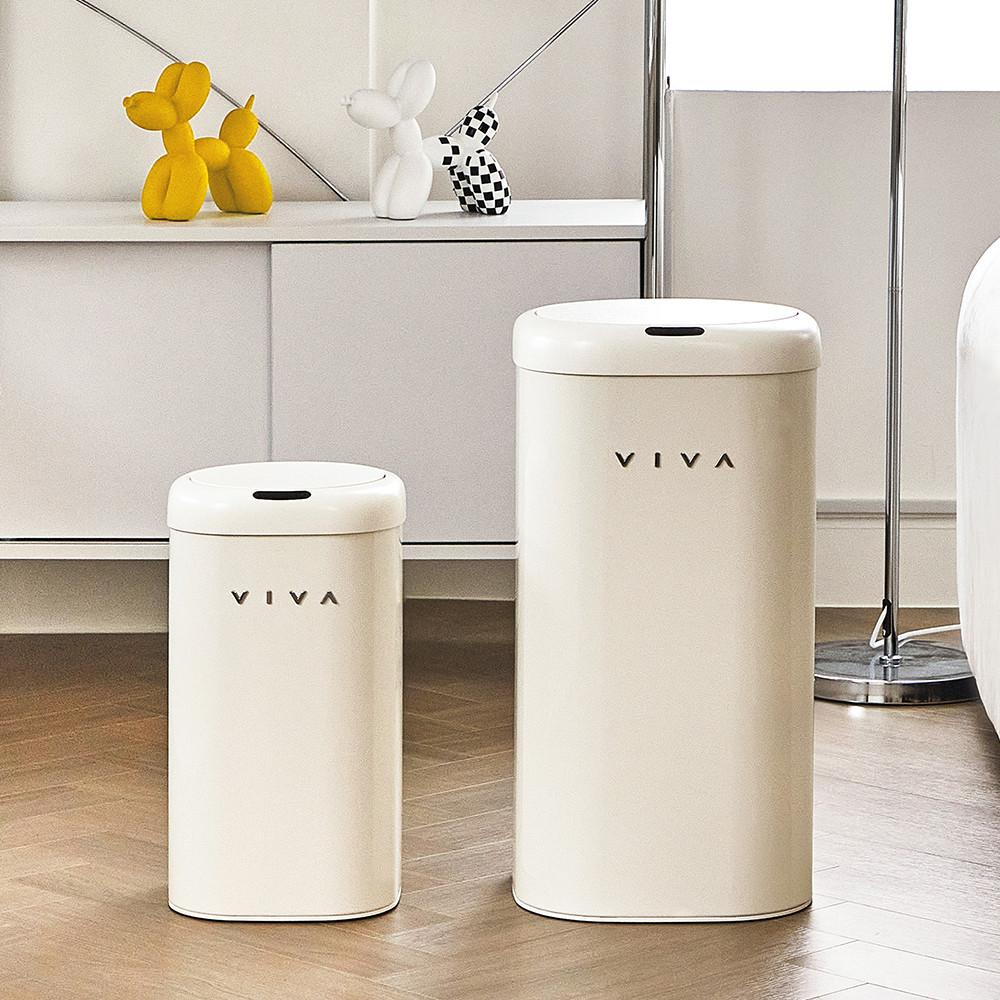 [솔솔홈X비스비바_8/8일 크림색상예약발송] 빈블리 디엣지 자동센서휴지통 27L/11L