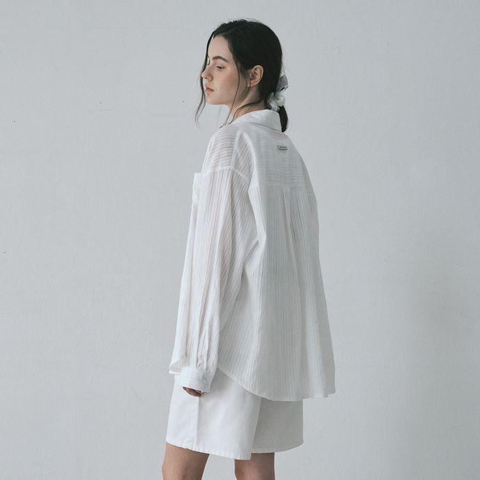 [2차] 릴렉스드 시어 코튼 셔츠