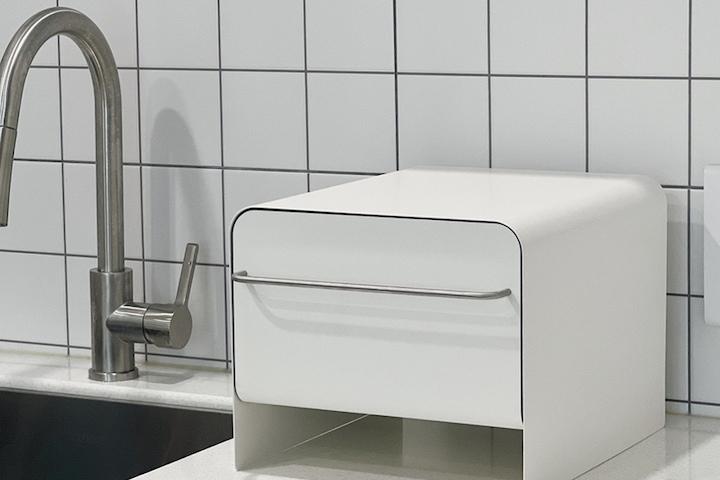 [1만원쿠폰] 화이트 철제 슬라이드 수납함 2size 2colors (+미끄럼방지)