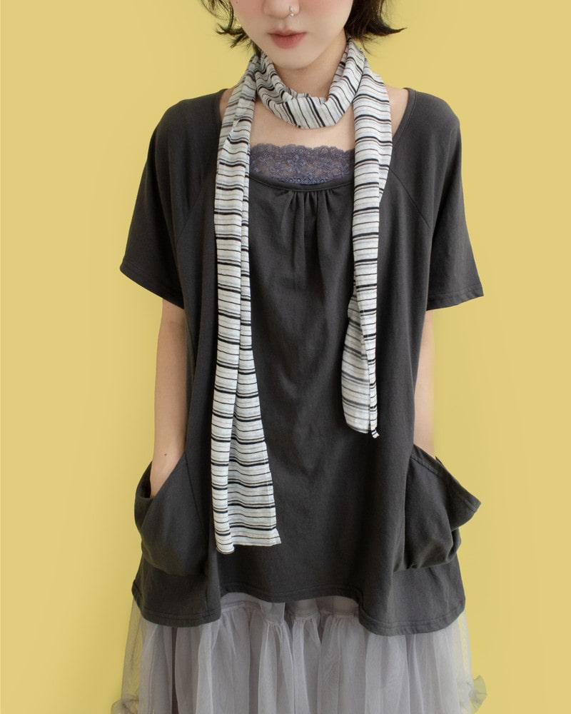 Aoi pocket loose T (3 color)