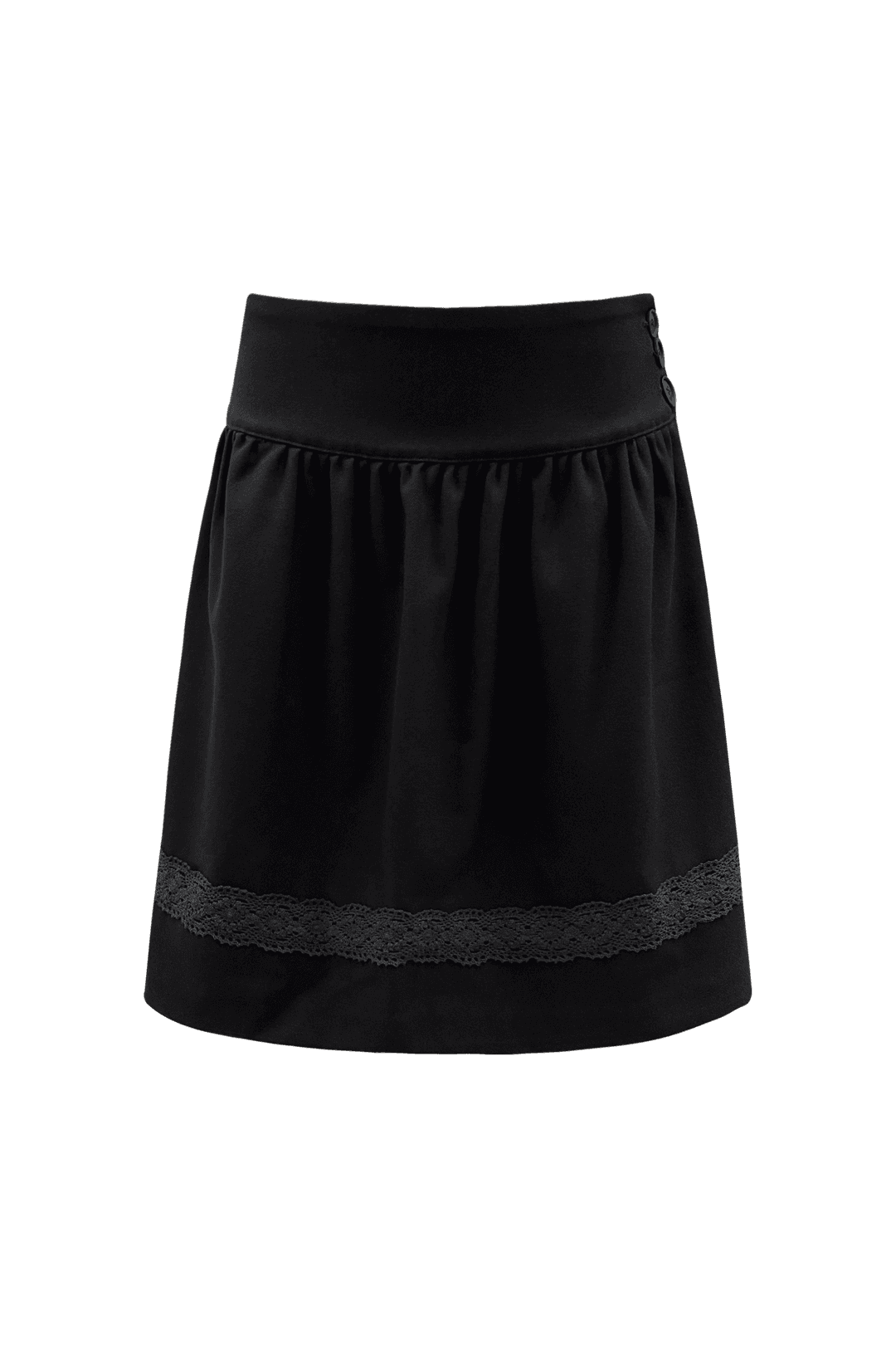 [05.15 순차 출고] LACE MIDI SKIRT (BLACK)