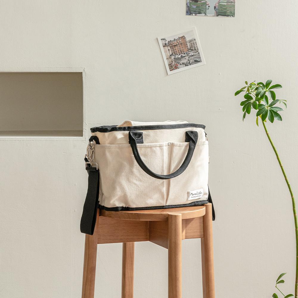 맘앤리틀 캔버스 기저귀가방 유모차정리함 보냉백