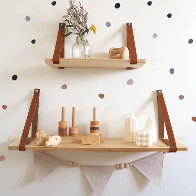 인테리어 원목 못없이 우드 벽선반