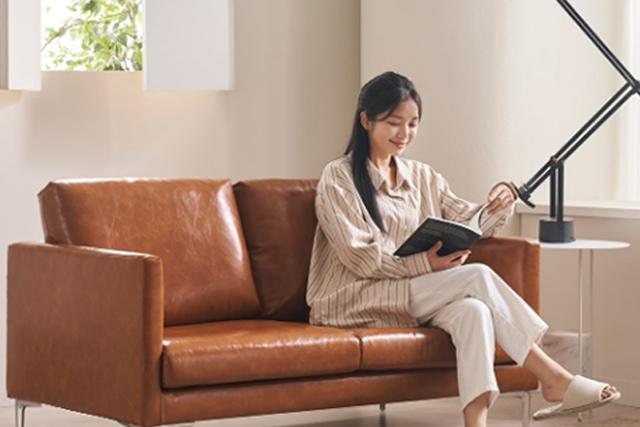 르카 2인용 가죽 소파 2colors