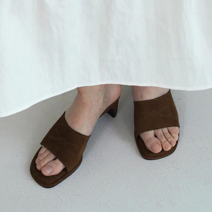 WES STITCH MULE_CAMEL