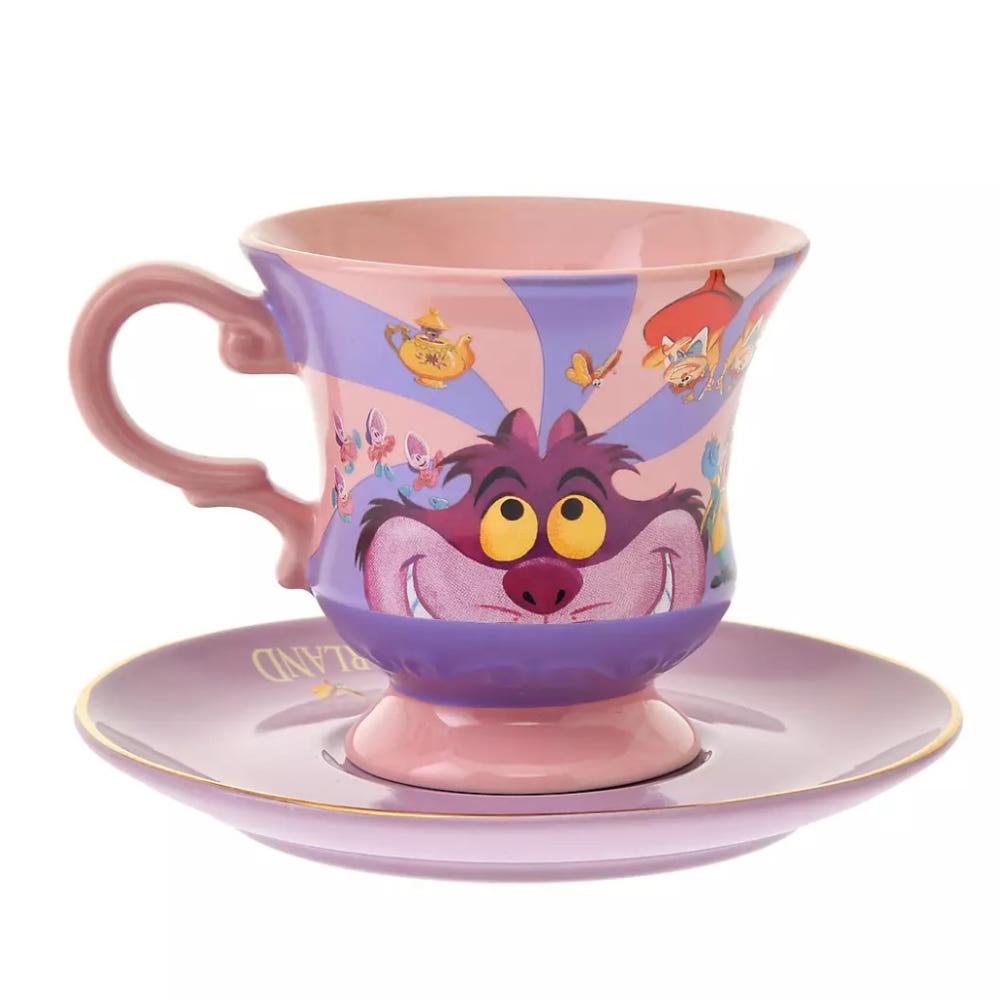 이상한 나라의 앨리스 70주년 기념 티 컵 소서 세트 디즈니 스토어 한정판