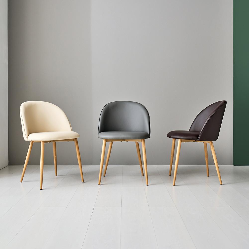 피카소 신디체어 가죽 다이닝 식당 업소 철제 고급디자인의자