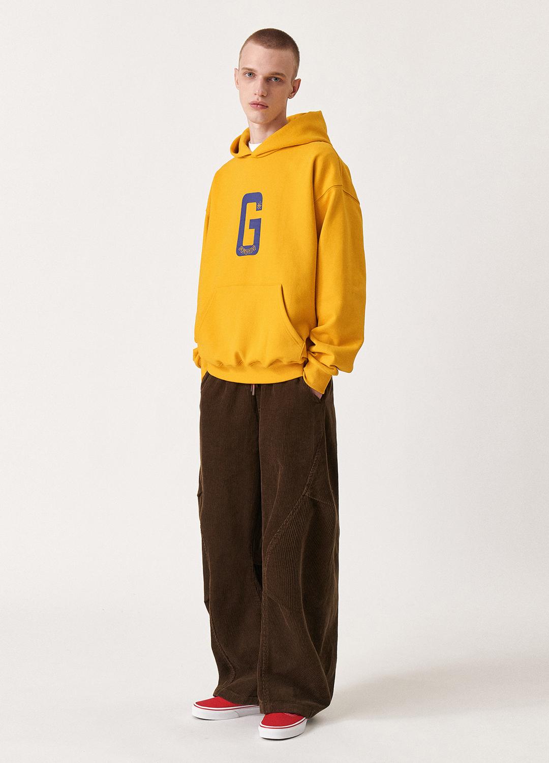 Corduroy parachute pants_Brown