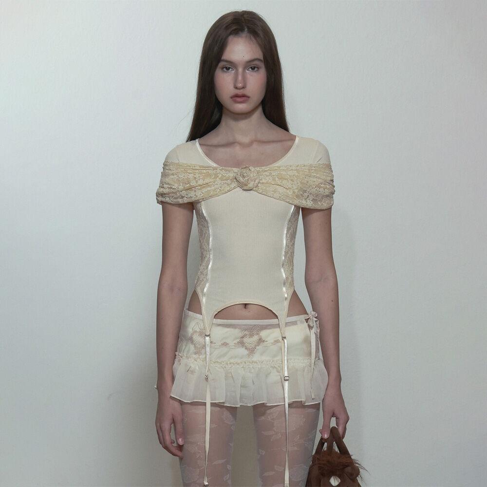 Corset U Neck Tee Raw
