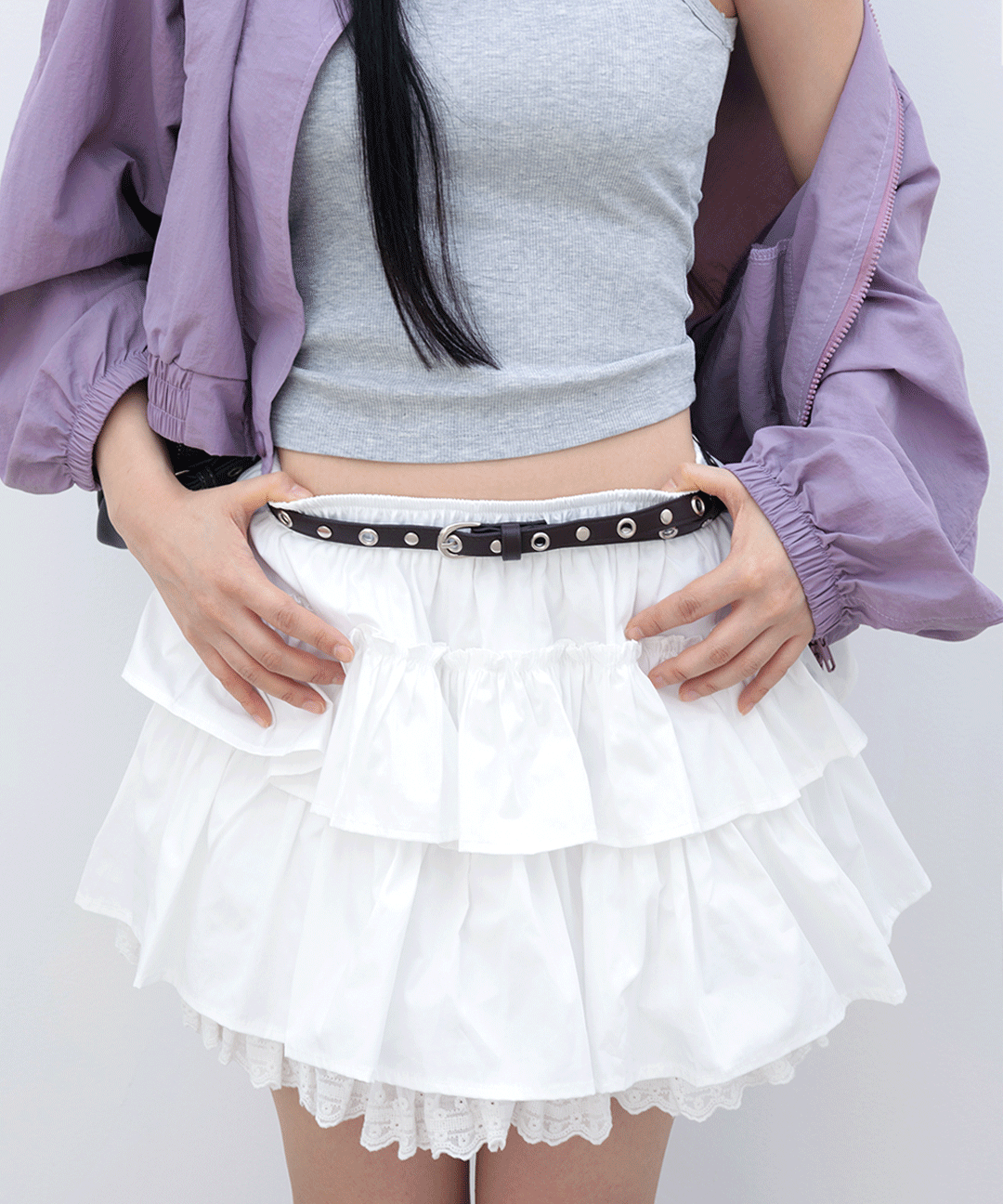 15MM UNIQUE EYELET BELT (2COLOR)