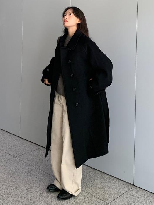 25WN single raglan coat [BK]