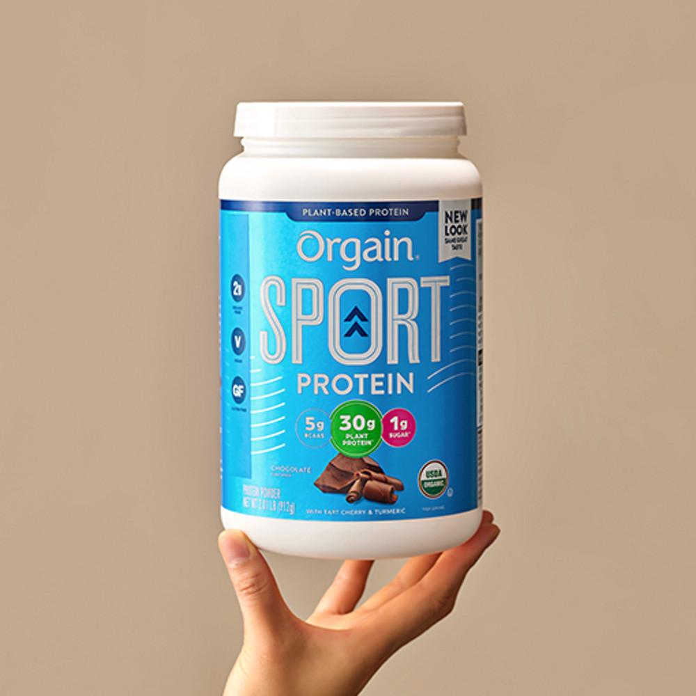 올게인 스포츠 유기농 식물성단백질 초콜릿맛 912g (16회분)