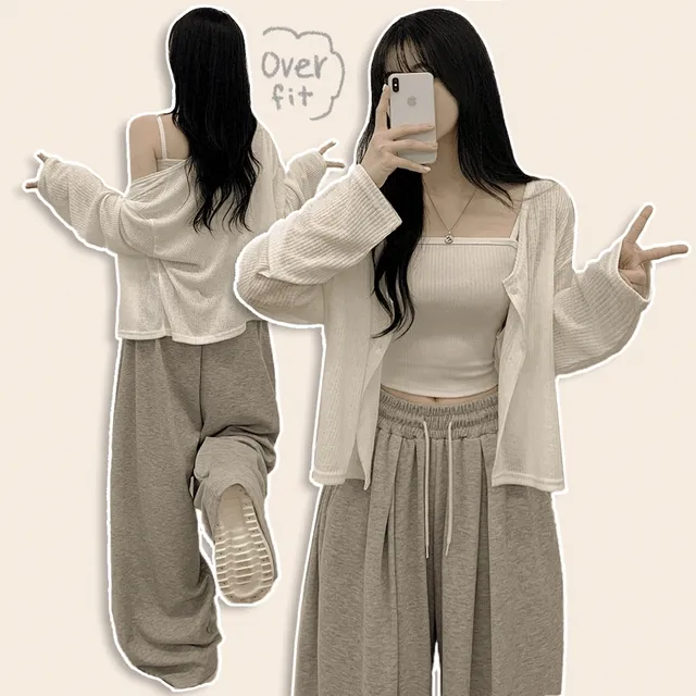 [한여름까지!/넉넉함보장🤍] 린넨 트임 오버핏 여름가디건 살안타템 빅사이즈
