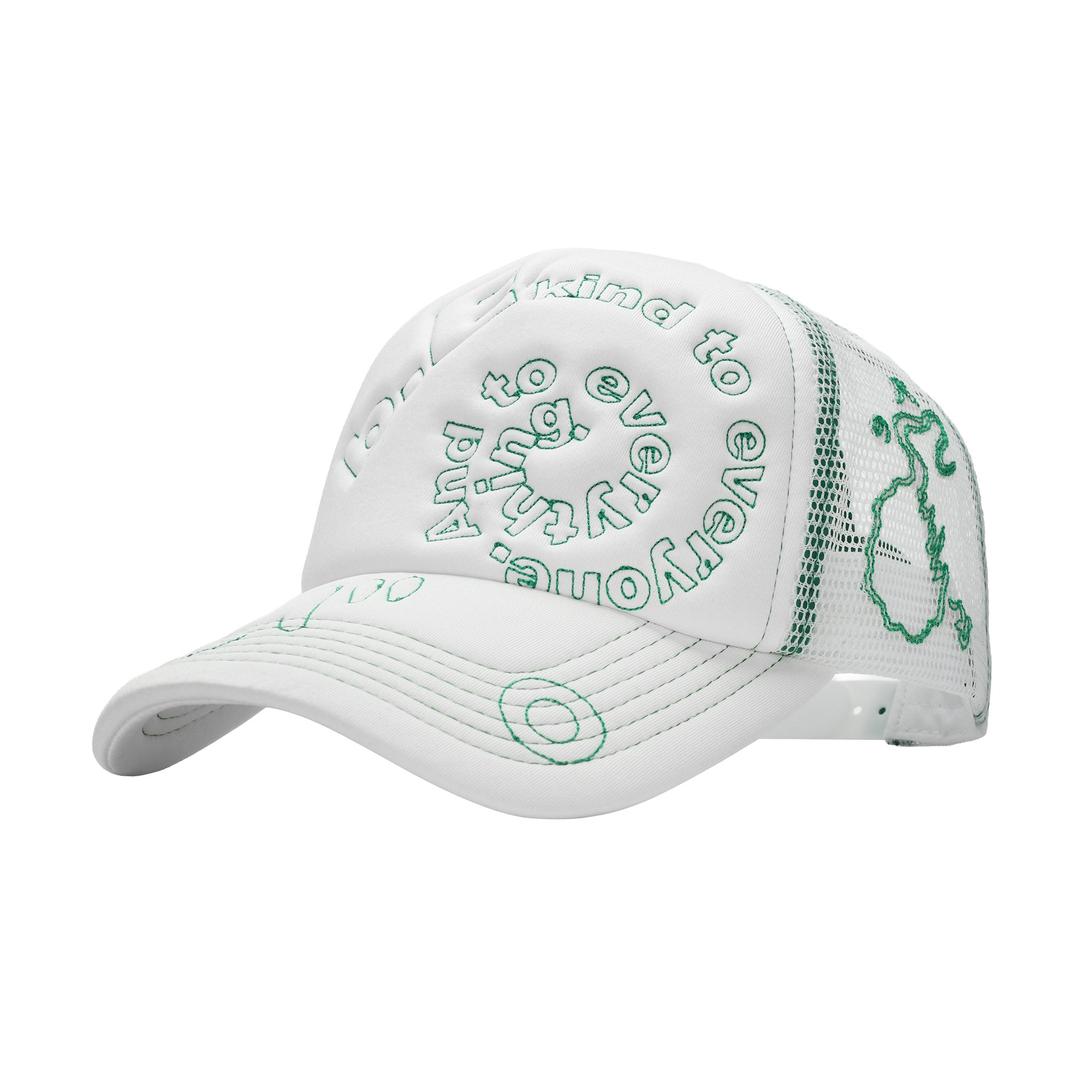 b.i Foam Trucker Hat (White / Green) - O/S