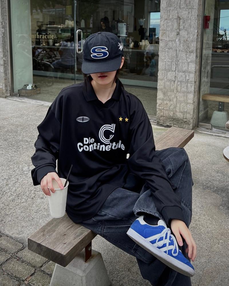 커트 블록 넨탈 오버핏 저지