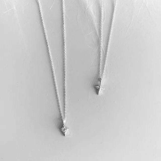 (silver925) mini flash necklace 별목걸이 큐빅목걸이