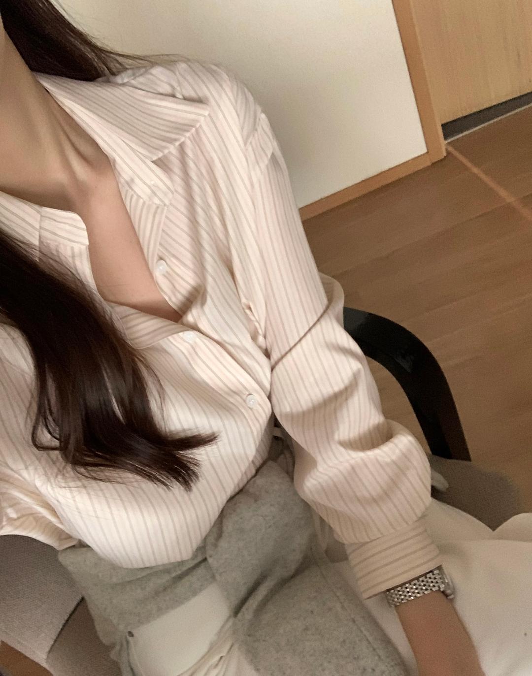 오브뮤트 [MADE]소르베 스트라이프 셔츠