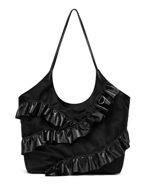 DEINET FRILL BIG BAG IN BLACK