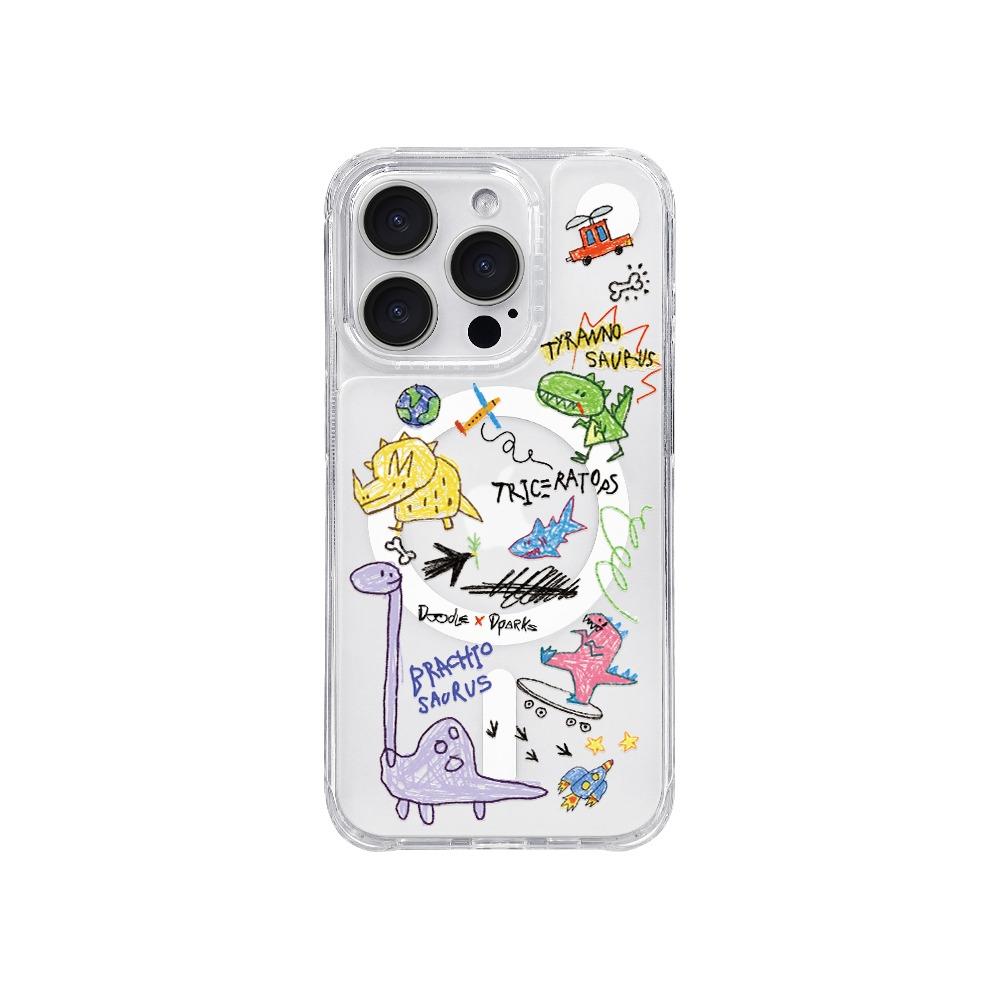 DINO DOODLE iphone set (CHAC MAGNETIC CASE + CHAC COVER)