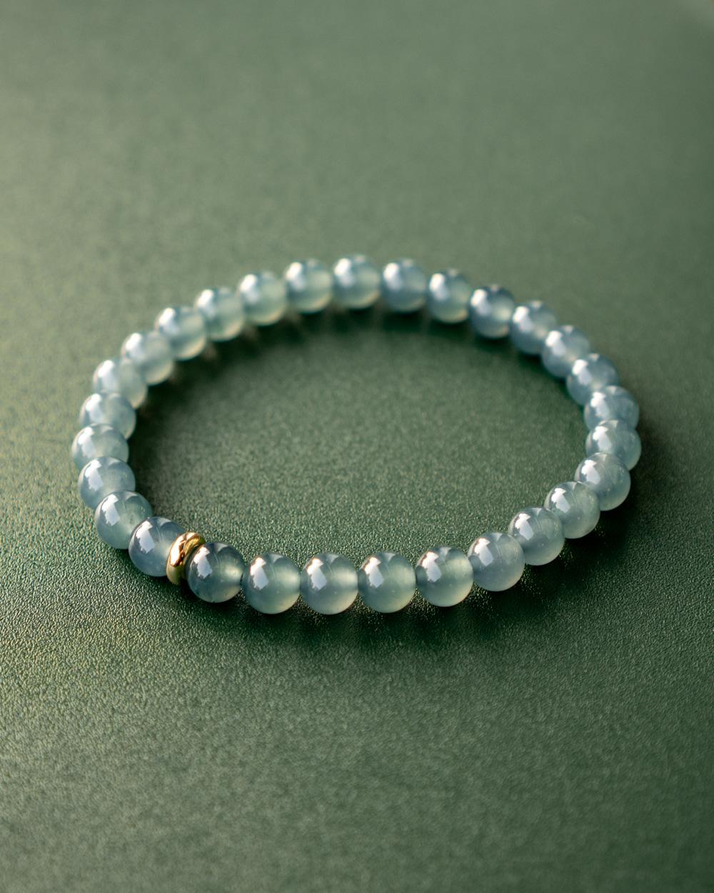 Sky Blue Jade Bracelet 6.7