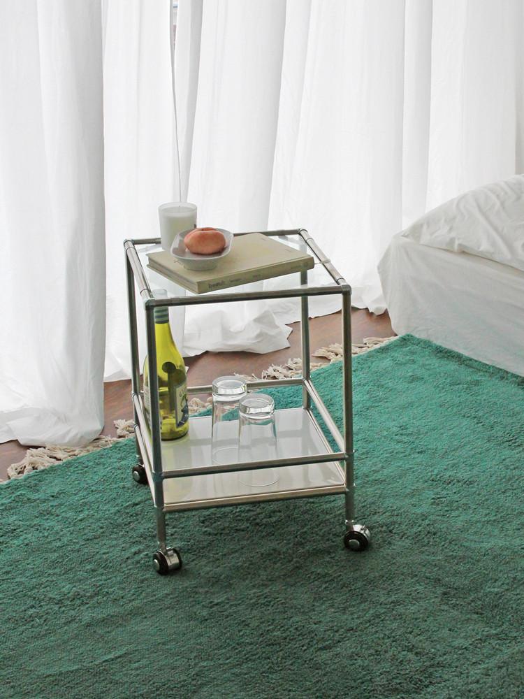 모듈 이동식 다용도 가드 2단 트롤리 선반 525