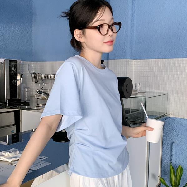 절개뒷트임셔링반팔T