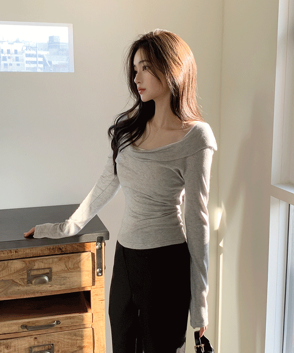 퍼빗 [타이set] 로안나 여리핏 카울넥 t - 3color