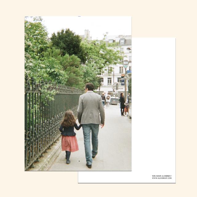 Paris Papa Postcard