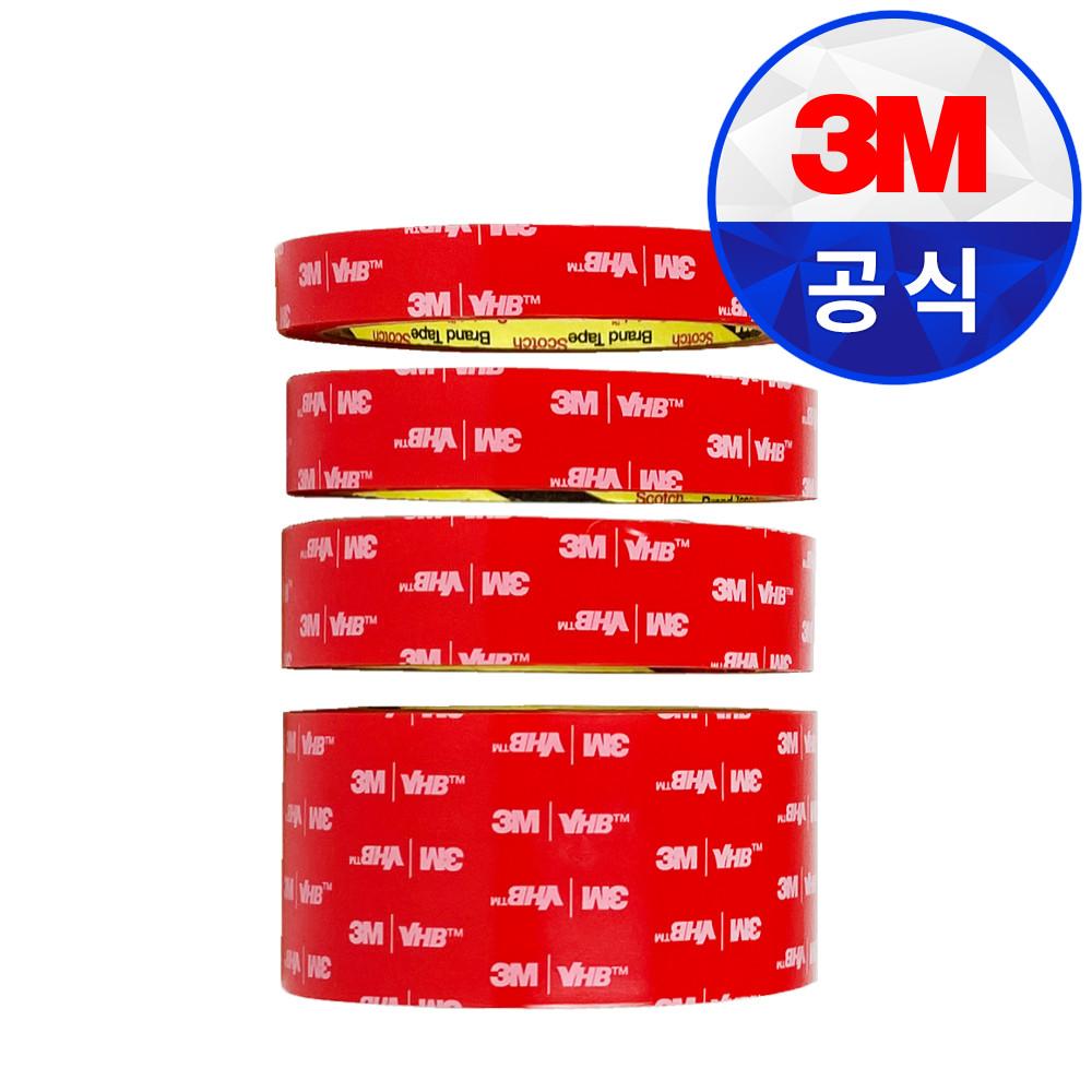 3M 초강력 VHB 투명 아크릴 폼 양면테이프 4910 25mm x 1.5m / 차량용
