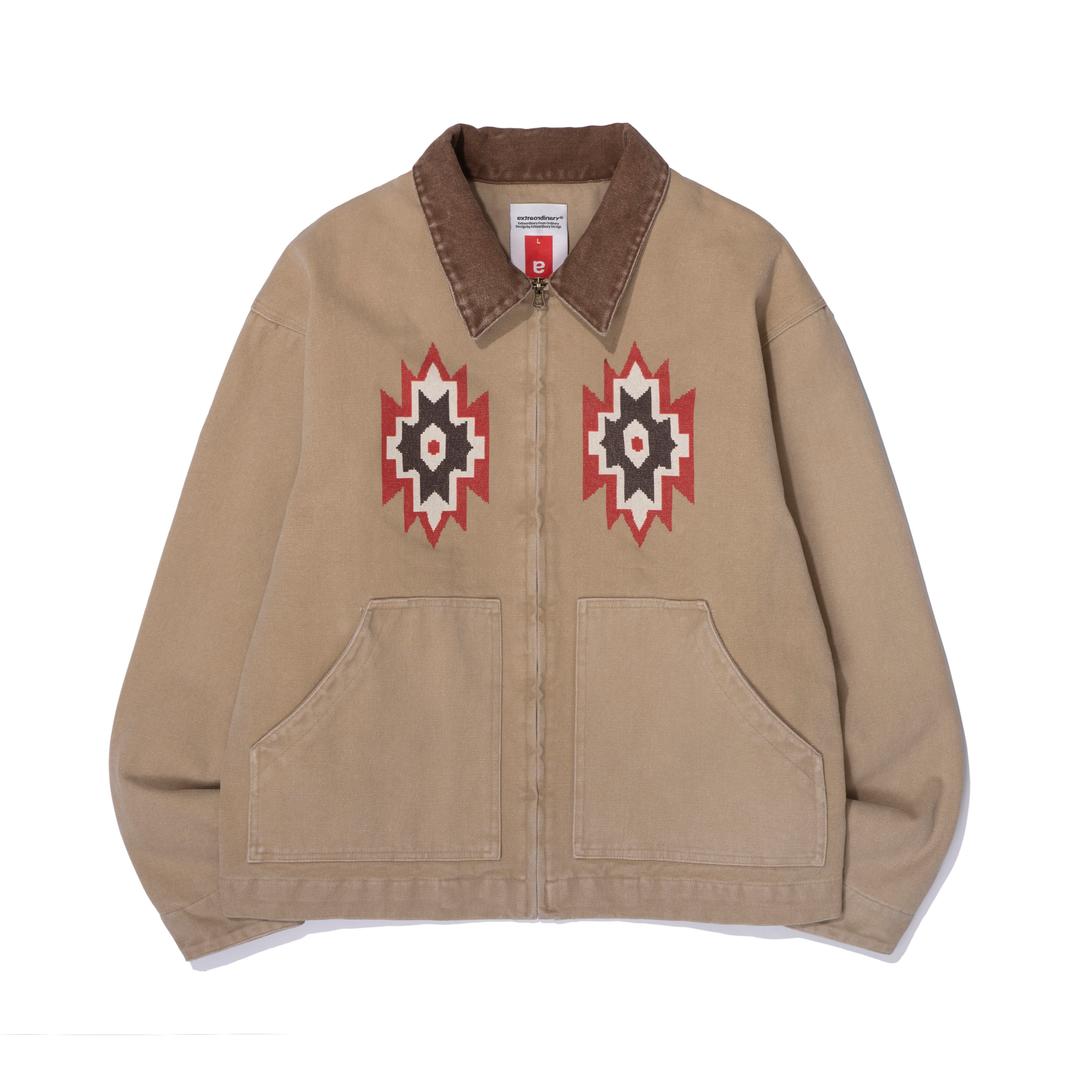 NAVAJO CANVAS WORK JACKET BEIGE