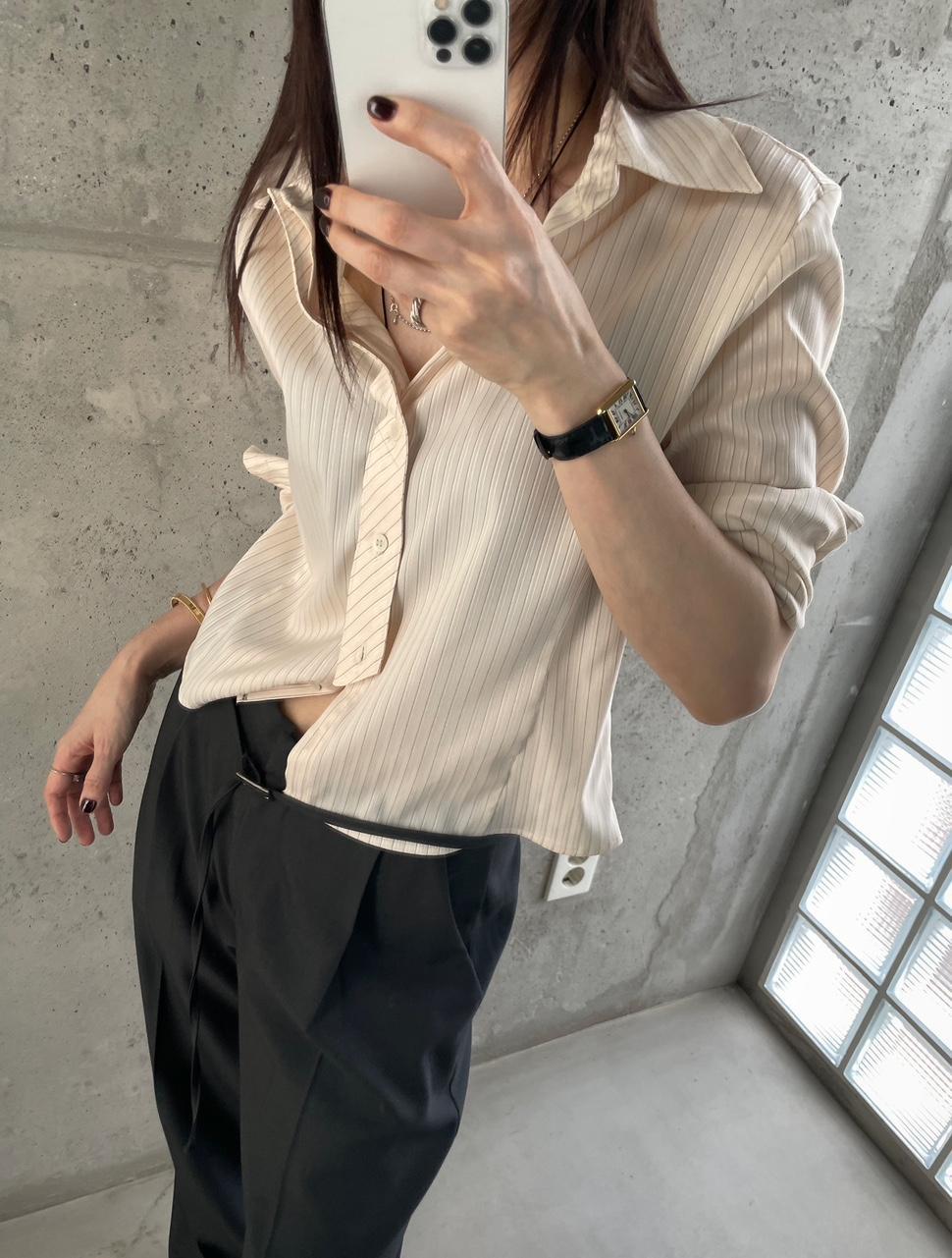 히스 FL 플라워 렌치 타이 셔츠 (3C)