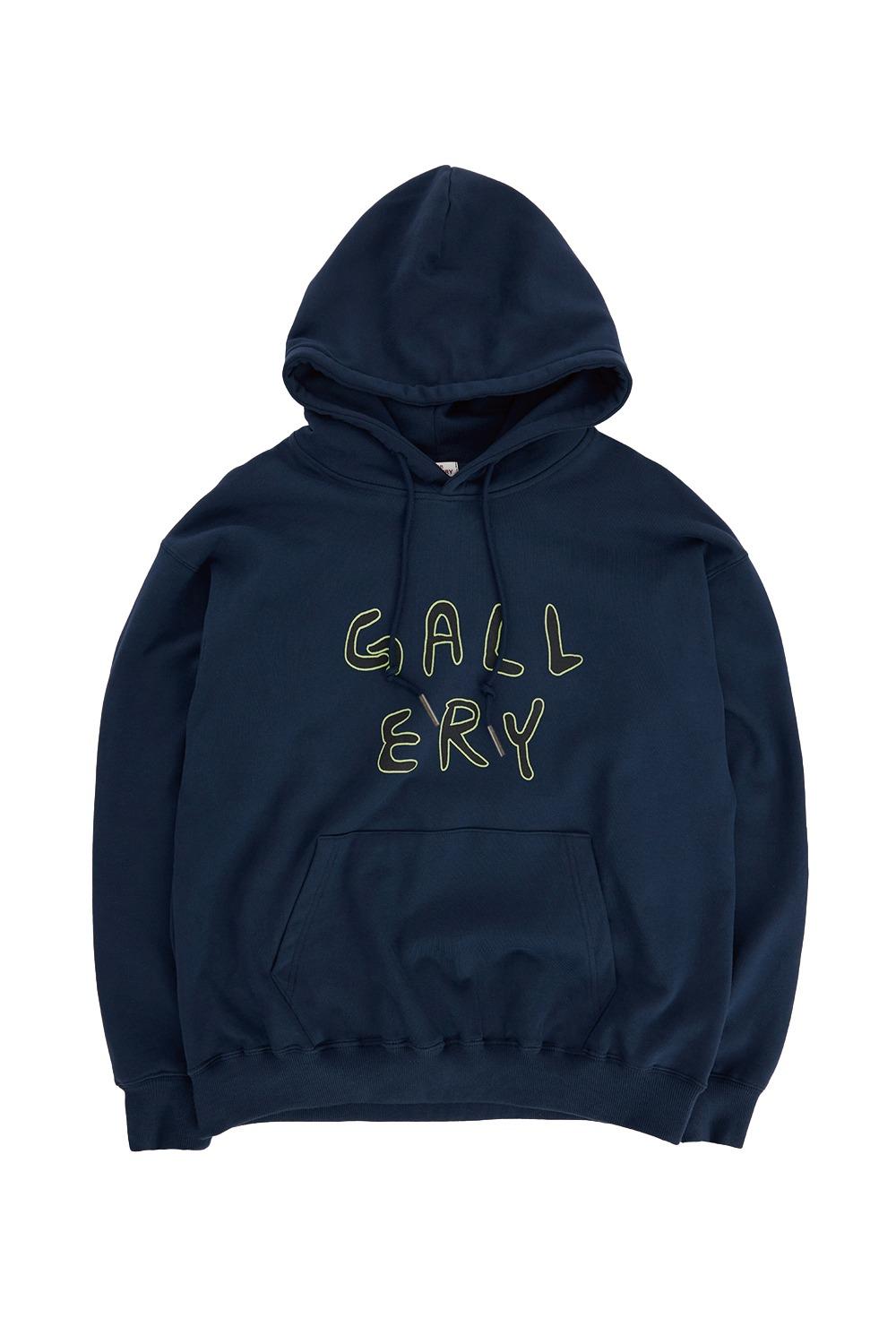 Gallery Logo Hoodie-Navy