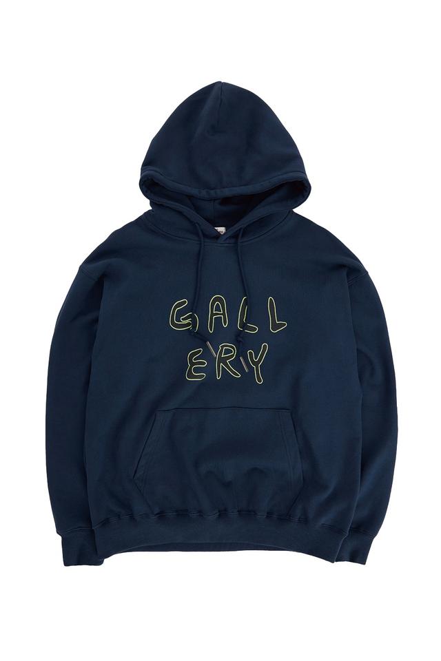 Gallery Logo Hoodie-Navy