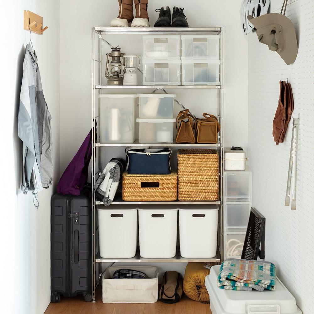 [무인양품] [예약판매] [8월 순차배송] SUS 스테인레스 유닛 선반 와이드 세트 S / M / L