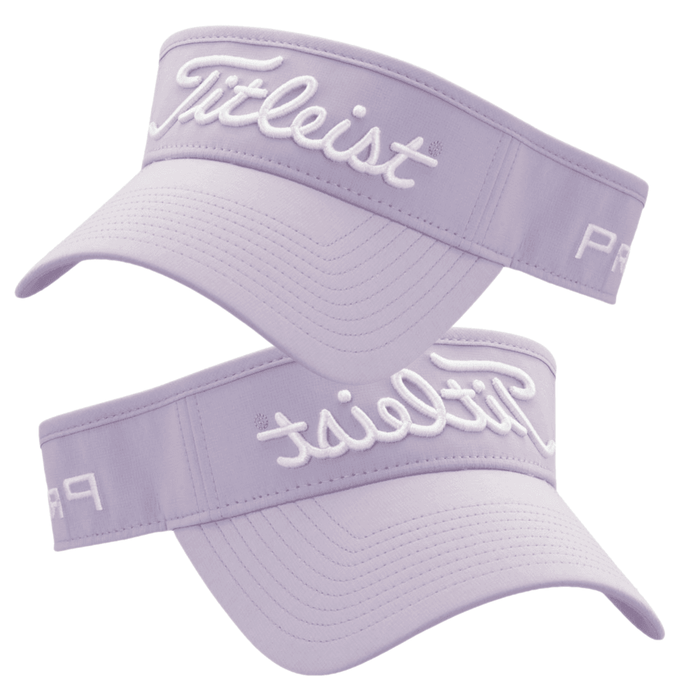 타이틀리스트 남성용 투어 퍼포먼스 골프 바이저 썬캡 모자 퍼플