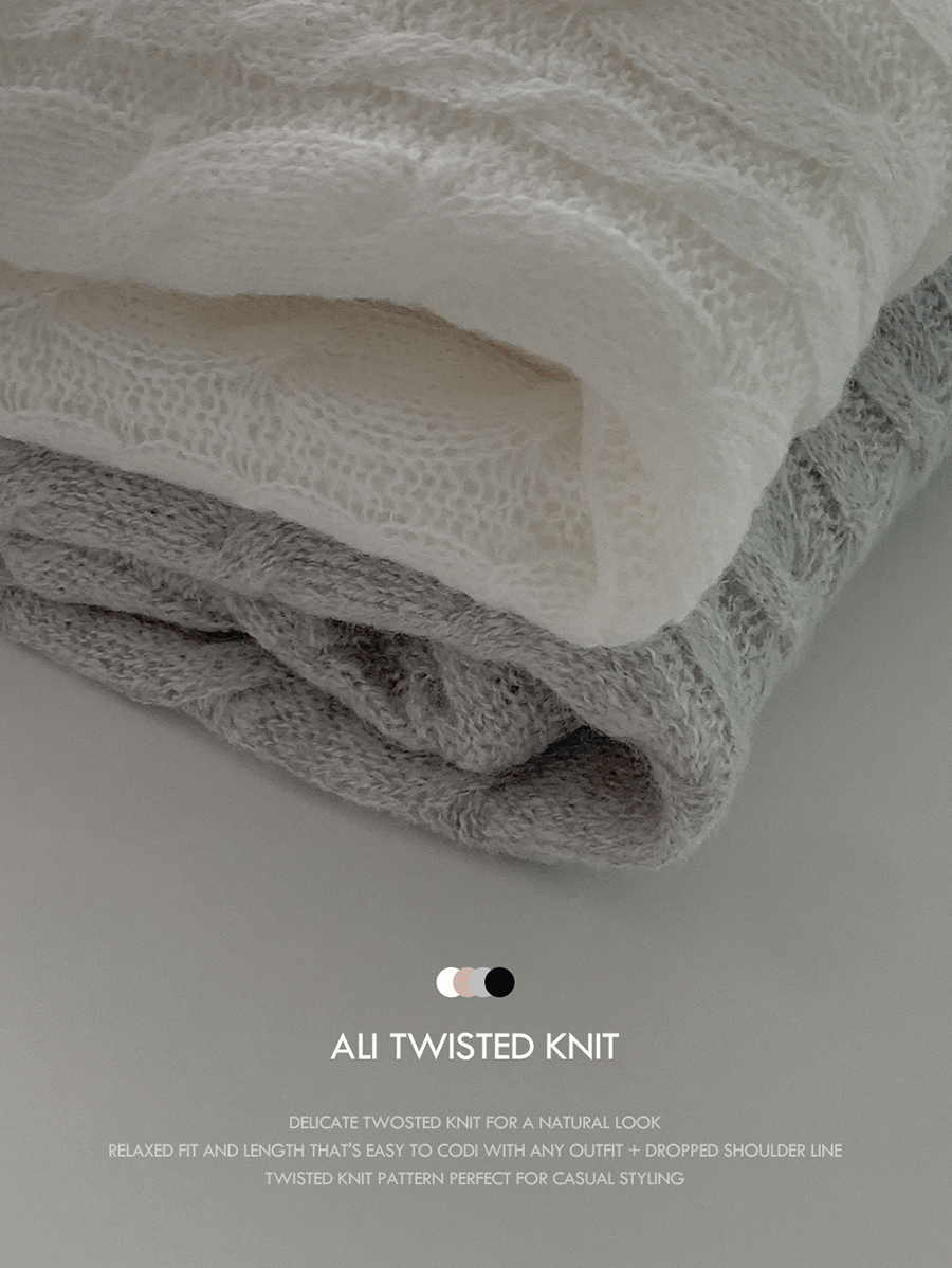 원로그 [겨울니트❄] 알리 꽈배기 니트