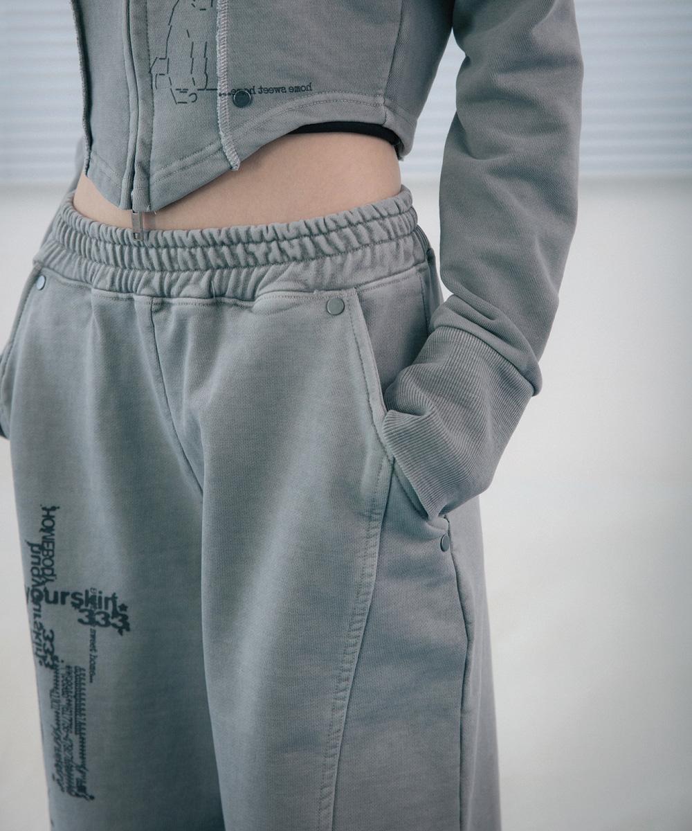 Wahsed Jogger pants (Gray)