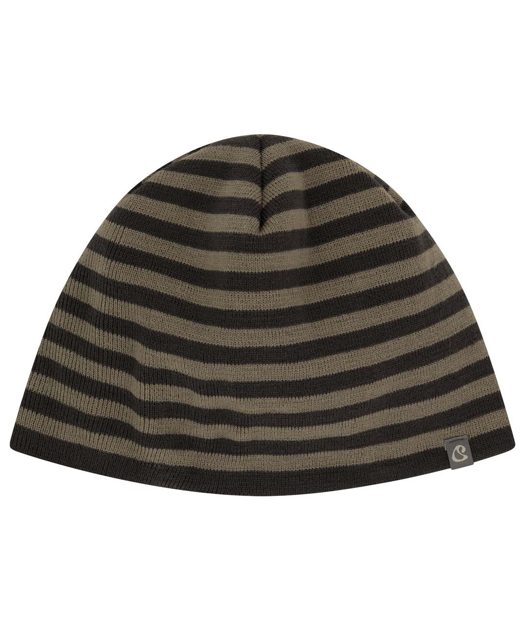 DUAL STRIPE BEANIE MUD KHAKI