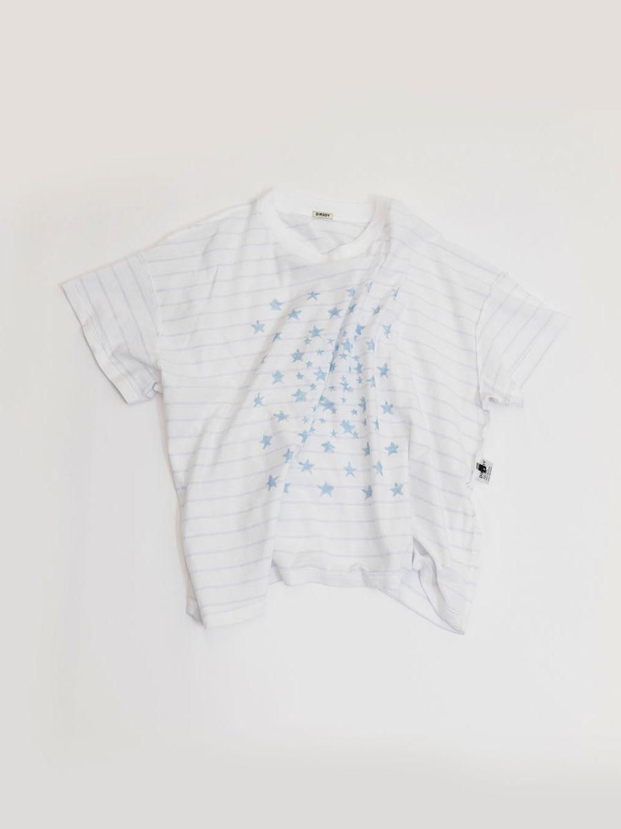 [DIRDDY] STAR STRIPE TOP - WHITE